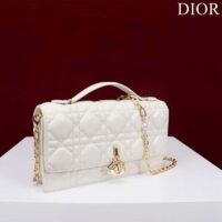 Dior Women CD My Dior Mini Bag Latte Cannage Lambskin (6)