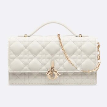 Dior Women CD My Dior Mini Bag Latte Cannage Lambskin