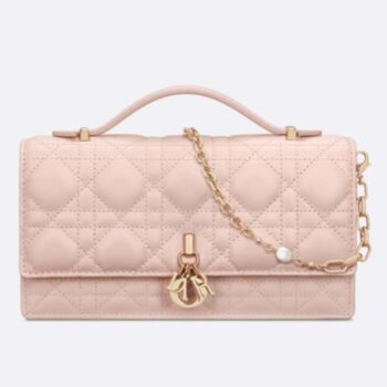 Dior Women CD My Dior Mini Bag Powder Pink Cannage Lambskin