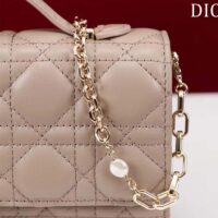 Dior Women CD My Dior Mini Bag Warm Taupe Cannage Lambskin (7)