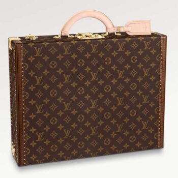 Louis Vuitton LV Unisex President Suitcase Monogram Canvas-Brown M53012