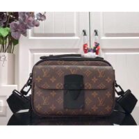 Louis Vuitton LV Unisex S Lock Messenger Monogram Macassar Coated Canvas M45806 (5)