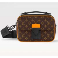 Louis Vuitton LV Unisex S Lock Messenger Radiant Sun Monogram Macassar Coated Canvas M46688 (9)