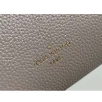 Louis Vuitton LV Women Side Trunk MM Handbag Taupe Grained Calf Leather M25072 (9)