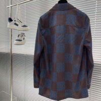 Louis Vuitton Men LV Long-Sleeved Damier Silk Pyjama Shirt Pyjama Fit 1AFJD0 (7)