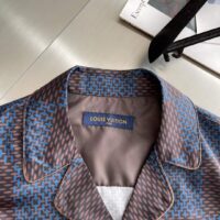 Louis Vuitton Men LV Long-Sleeved Damier Silk Pyjama Shirt Pyjama Fit 1AFJD0 (7)