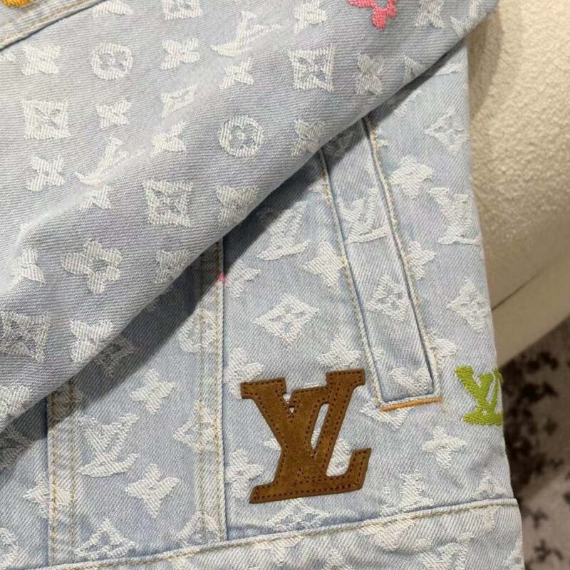 Louis Vuitton Men Monogram Denim Jacket 1AFPTF