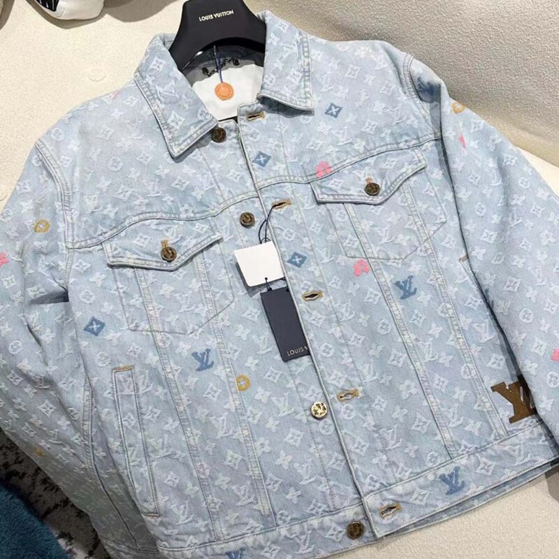 Louis Vuitton Men Monogram Denim Jacket 1AFPTF