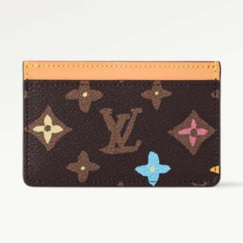 Louis Vuitton Unisex LV Card Holder Chocolate Monogram Craggy Coated Canvas M83348