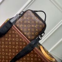 Louis Vuitton Unisex LV Quest Messenger Monogram Macassar Coated Canvas Cowhide-Leather M46973 (4)