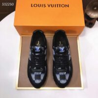 Louis Vuitton Unisex LV Run Away Sneaker Black Damier Calf Leather Rubber 1ACGAL (6)