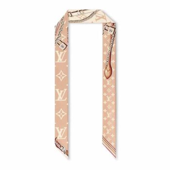 Louis Vuitton Unisex LV Ultimate Monogram BB Bandeau Dune Silk Inkjet Print M79588