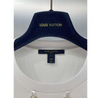 Louis Vuitton Women Flight Mode LV Travel Stamp T-Shirt Cotton White 1AFN04 (6)