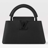 Louis Vuitton Women LV Capucines East-West Mini Black Matte Calfskin M23955 (10)