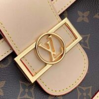 Louis Vuitton Women LV Dauphine Soft GM Brown Monogram Coated Canvas M47149 (8)