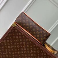 Louis Vuitton Women LV Dauphine Soft GM Brown Monogram Coated Canvas M47149 (8)