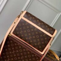 Louis Vuitton Women LV Dauphine Soft GM Brown Monogram Coated Canvas M47149 (8)