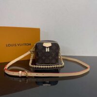 Louis Vuitton Women LV Just In Case Monogram Coated Canvas Padlock Key bell M47096 (8)