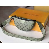 Louis Vuitton Women LV Moon Crossbody Khaki Green Vermillion Red Monogram Canvas M23838 (5)