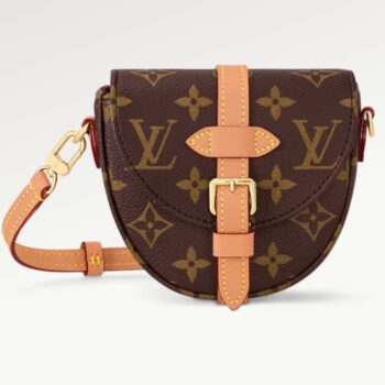 Louis Vuitton Women Micro Chantilly Monogram Coated Canvas Natural Cowhide-Leather M46643