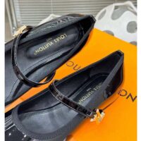 Louis Vuitton Women Romy Flat Ballerina Black Lambskin Leather LV Twist 1ACUKM (9)