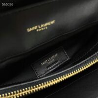 Saint Laurent YSL Women Medium Quilted Leather Black Calfskin Leather Brass (1)