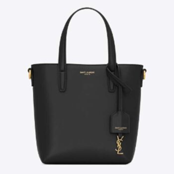 Saint Laurent YSL Women Mini Toy Shopping Box Leather Black Lambskin Metal