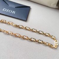 Dior CD Women 30 Montaigne Jolie Chain Belt Gold White Resin Pearls 10 MM (2)