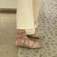 Dior Women CD Dior Songe Ballet Flat Nude Fringed Grosgrain (16)