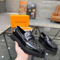 Louis Vuitton LV Unisex Major Loafer Black Damier Glazed Calf Leather Micro 1AC5WE (10)