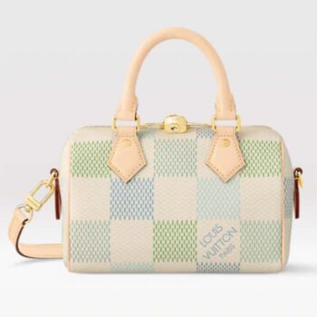 Louis Vuitton Women LV Speedy Bandoulière 20 Pistachio Damier Giant Coated Canvas N40515