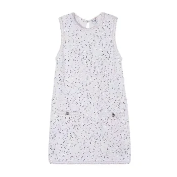 Chanel Women Dress Glittered Tweed & Guipure P76993K11081NV215