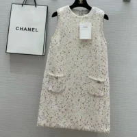 Chanel Women Dress Glittered Tweed & Guipure P76993K11081NV215 (1)