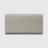 Gucci Unisex Continental Wallet with Gucci Script 7726380OP0N1440