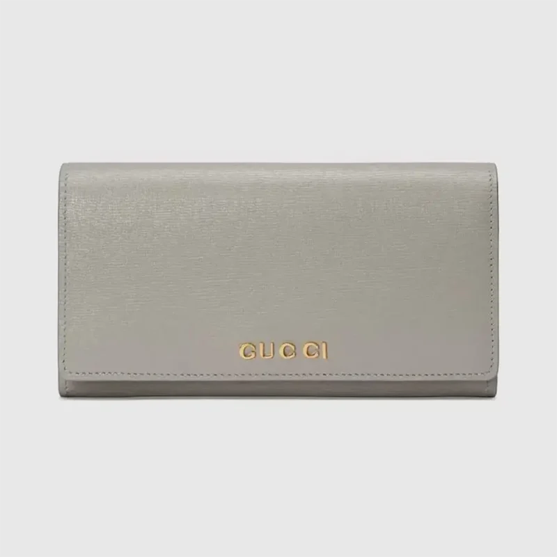 Gucci Unisex Continental Wallet with Gucci Script 7726380OP0N1440