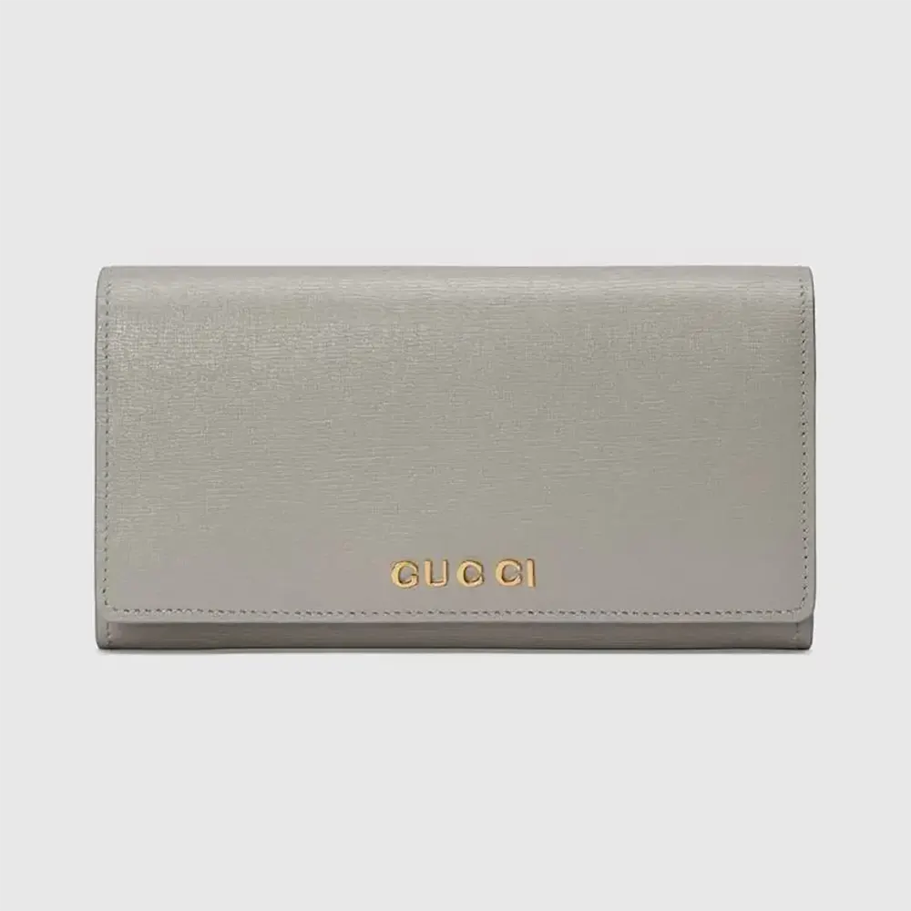 Gucci Unisex Continental Wallet with Gucci Script 7726380OP0N1440