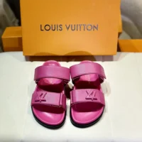 Louis Vuitton LV Unisex LV Sunset Flat Comfort Sandal-Pink 1AD1KV (1)