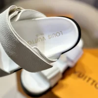 Louis Vuitton LV Unisex LV Sunset Flat Comfort Sandal-White 1AD1LB (1)