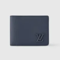 Louis Vuitton LV Unisex Multiple Wallet in LV Aerogram Cowhide Leather M81822 (1)