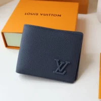 Louis Vuitton LV Unisex Multiple Wallet in LV Aerogram Cowhide Leather M81822 (1)