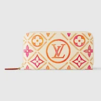 Louis Vuitton LV Unisex Zippy Wallet Monogram Coated Canvas M11455 (1)