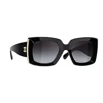 Chanel Women Rectangle Sunglasses Black Gold A71377X08101S221653SOCCI