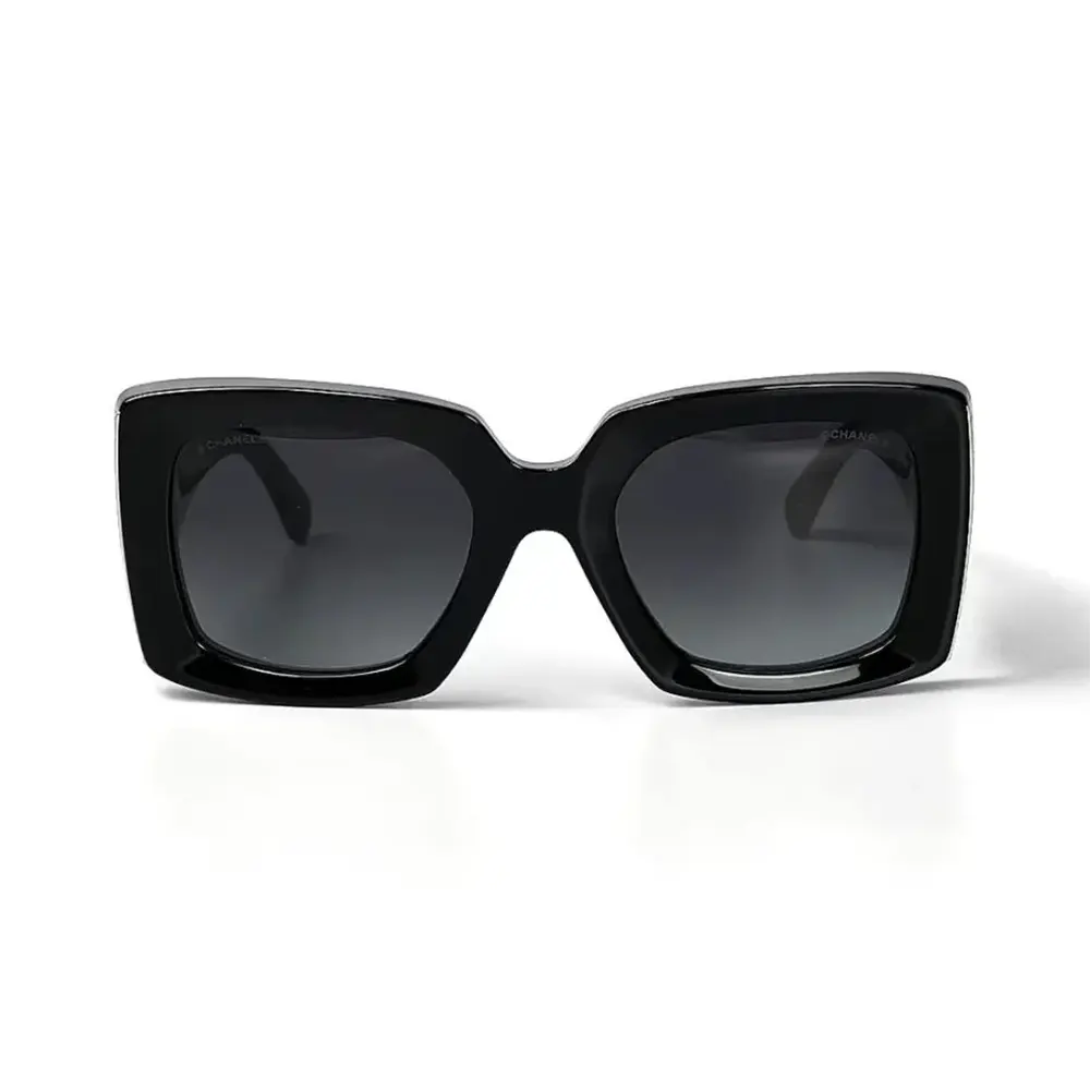 Chanel Women Rectangle Sunglasses Black Gold A71377X08101S221653SOCCI