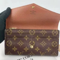 Louis Vuitton LV Women Sarah Wallet-Brown M62236 (1)