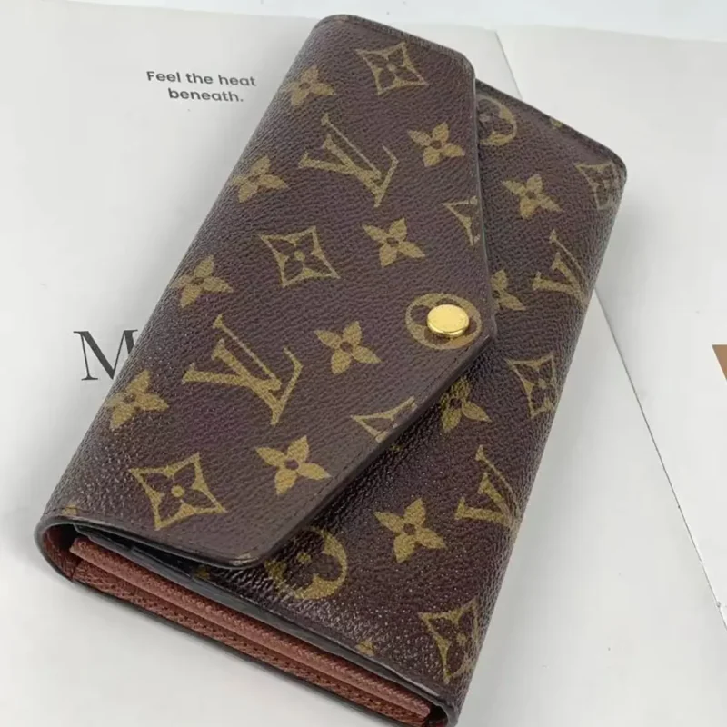 Louis Vuitton LV Women Sarah Wallet-Brown M62236