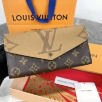 Louis Vuitton LV Women Sarah Wallet-Brown M80726 (1)