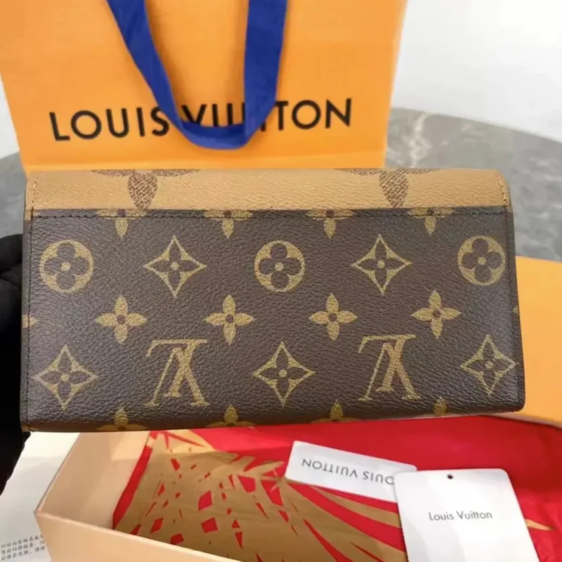 Louis Vuitton LV Women Sarah Wallet-Brown M80726