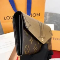 Louis Vuitton LV Women Sarah Wallet-Brown M80726 (1)