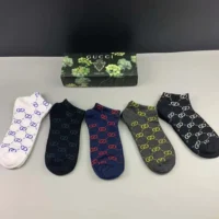 Gucci Unisex 5 pairs Cotton Gucci Socks (4)