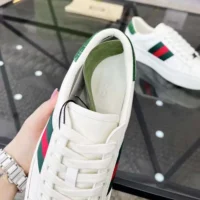 Gucci Unisex GG Ace Sneaker White Leather Green Red Web ‘ACE’ Metal Tag Rubber 4 (1)